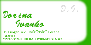 dorina ivanko business card